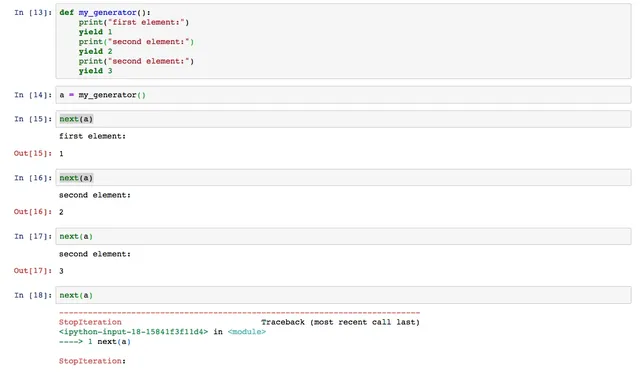 python生成器generator,yield