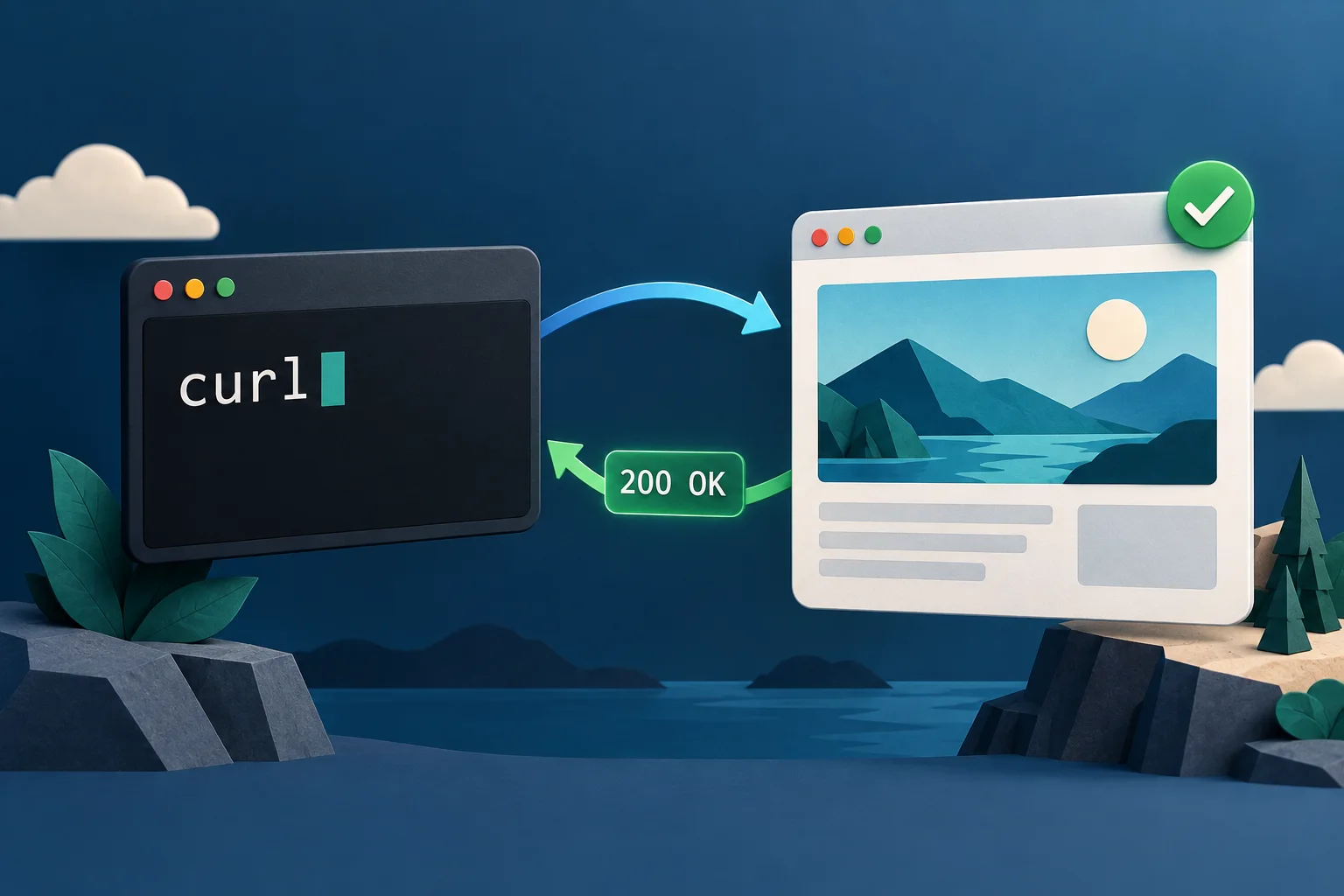 curl 实战：网站部署后，检查状态码、跳转和页面内容