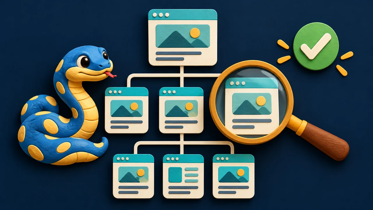 用 Python 检查 Hugo sitemap：XML 命名空间、重复 URL 与必需页面