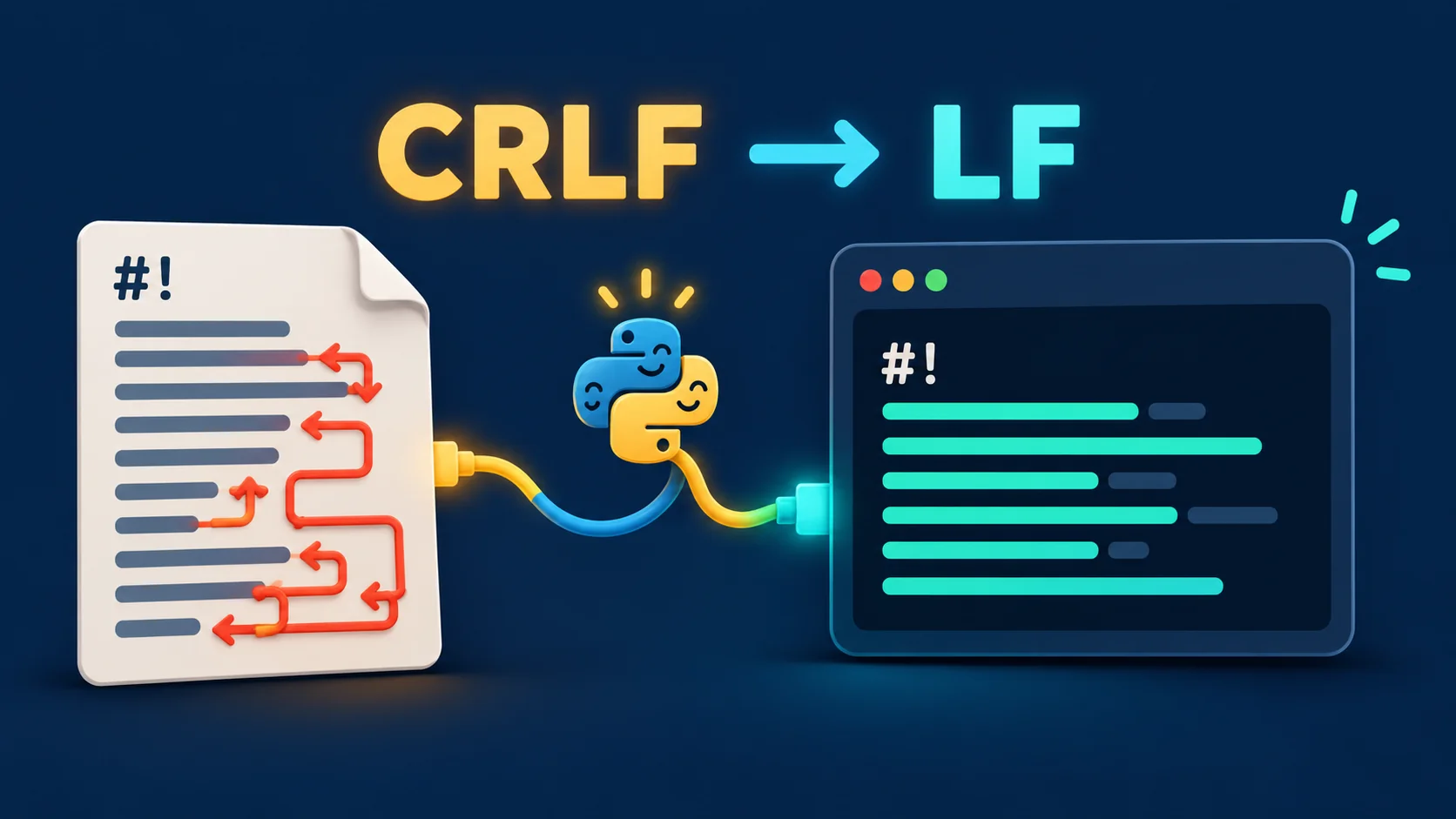 Linux 脚本报 bad interpreter：用 Python 定位并修复 CRLF 与 BOM